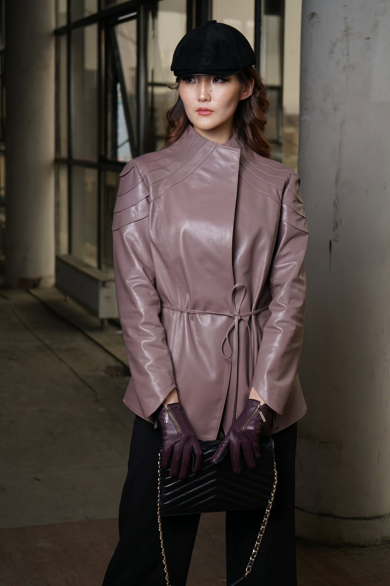 Feminie Beauty leather jacket