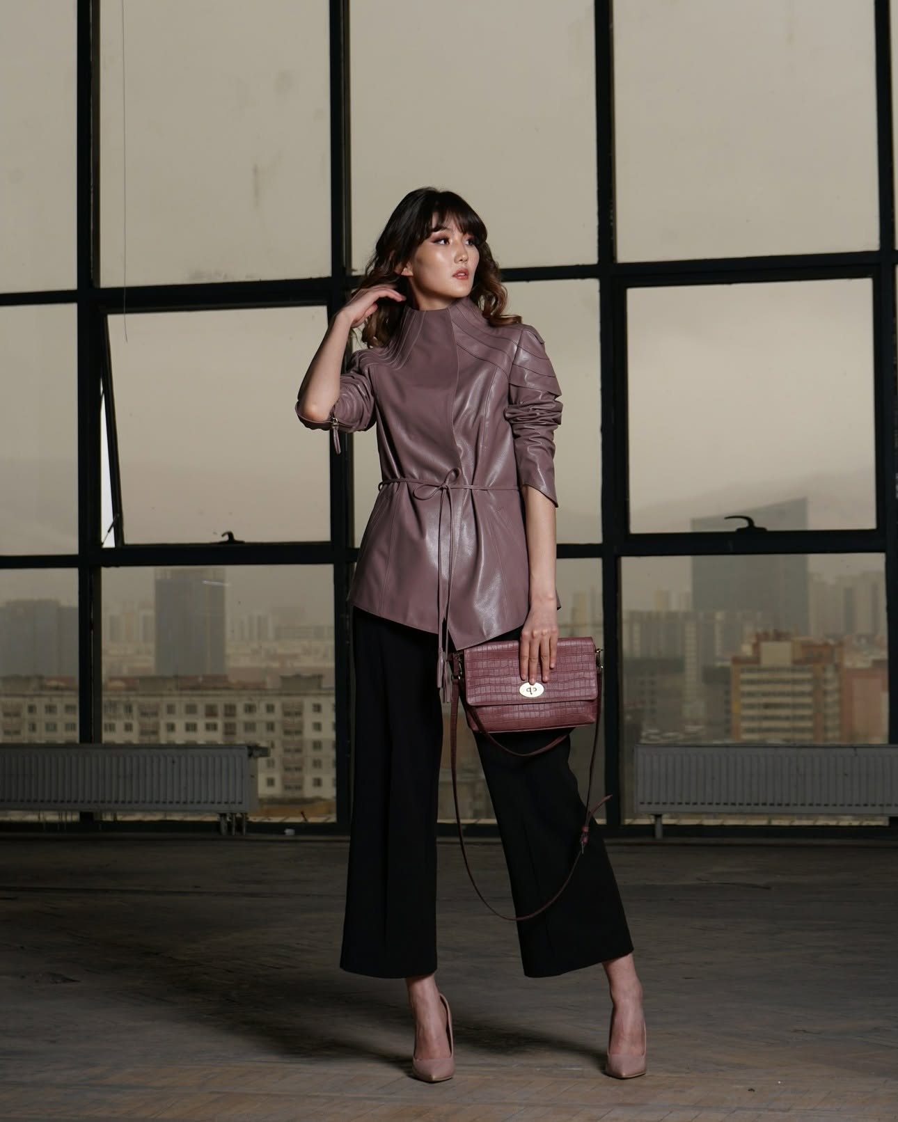 Feminie Beauty leather jacket