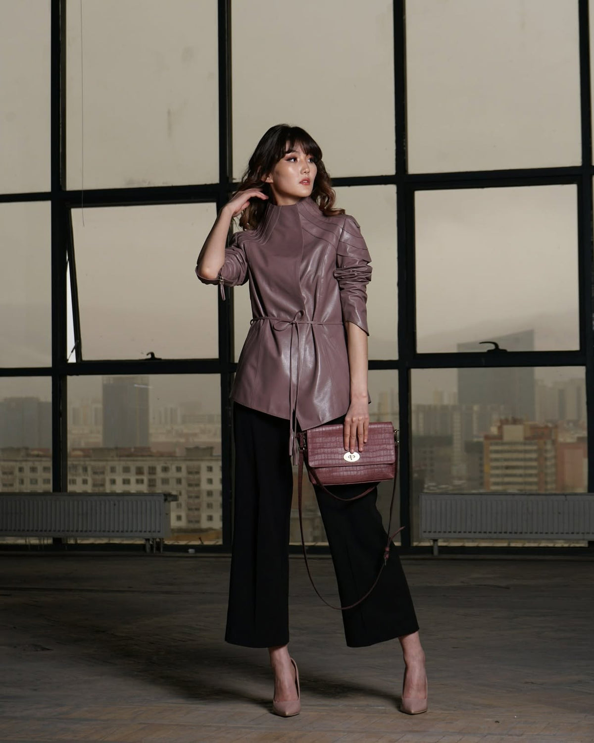 Feminie Beauty leather jacket
