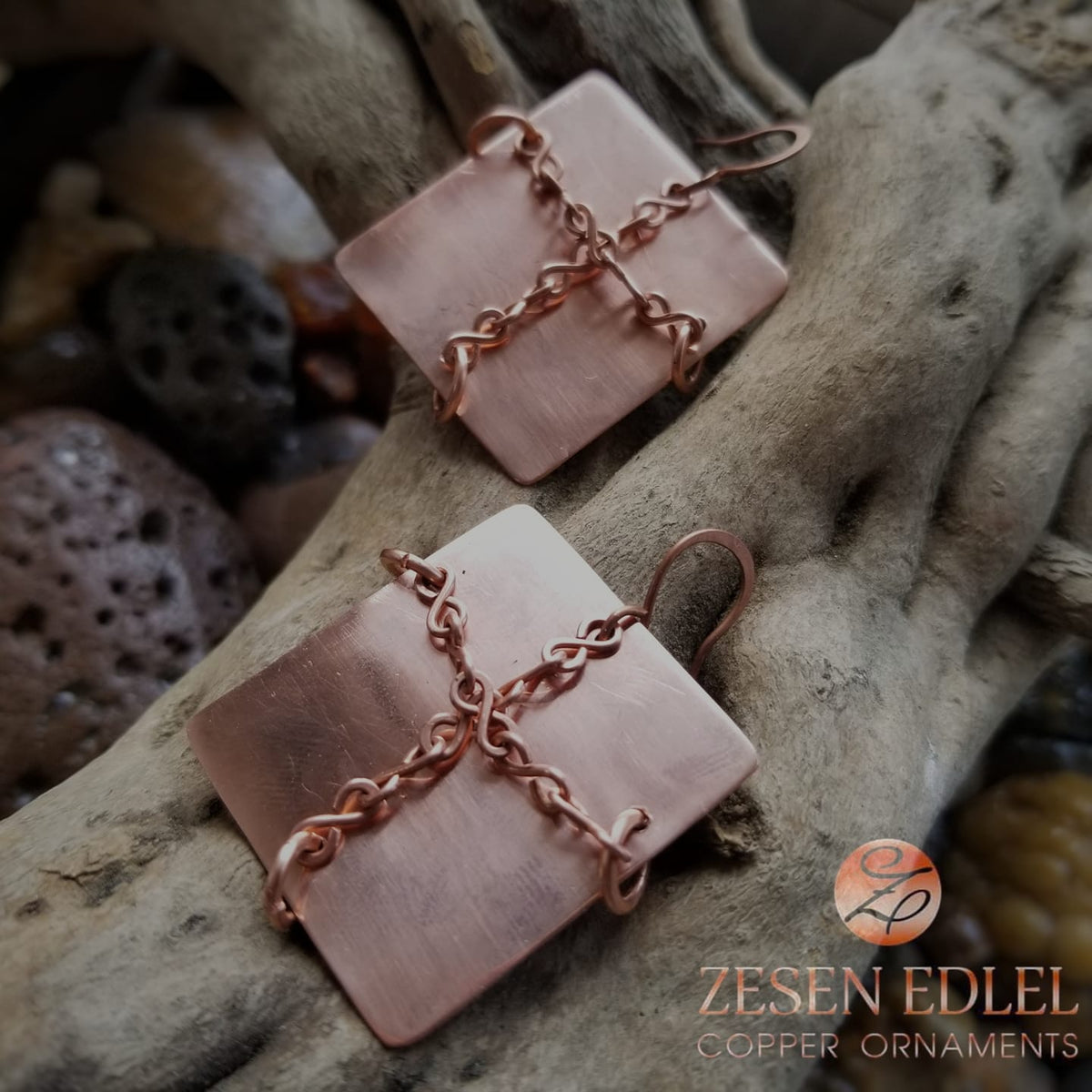 Unopened Copper Earrings